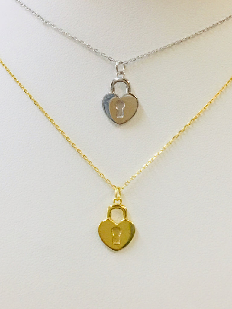 .925 Sterling Silver Heart Necklace