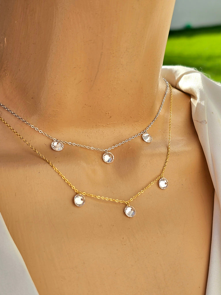 .925 sterling silver crystal necklaces