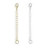 18k real gold plated 2in necklace extension and 15mm lobster clasp