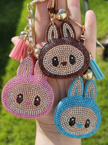 Fashion keychain with crystals