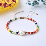 18k gold plated multicolor evil eyes bracelets