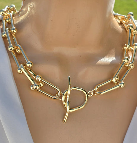 18k gold plated chain necklaces