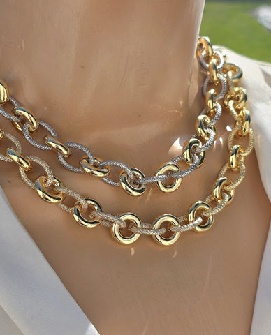 18k gold plated chain necklaces
