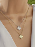 .925 Sterling silver clover necklace