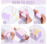 Purple small gift box 2x2x2in