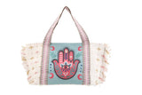 Fashion hamsa hand tote handbag