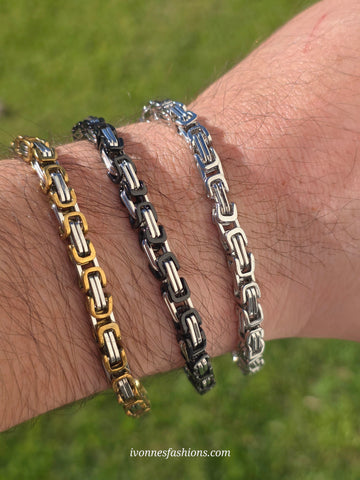 Stainless steel unisex bracelets
