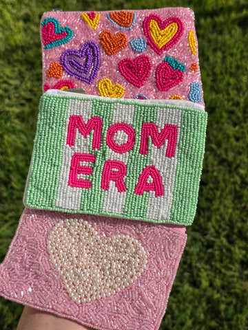 Fashion seed beads coin purse