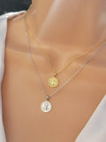 .925 Sterling silver San Benito medal necklaces