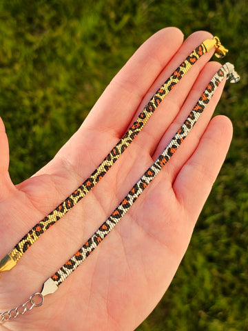 Stainless steel animal print bracelets