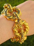 18k gold plated statement knots bracelets