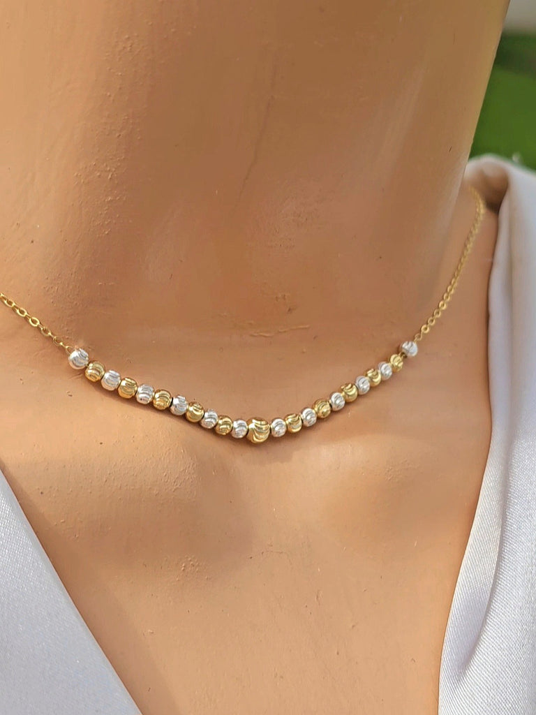 .925 Sterling silver little balls necklace