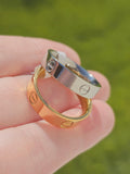 Stainless steel inspired rings