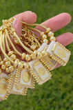 18k gold plated religious scapular bracelets