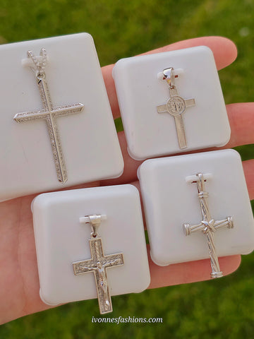 .925 Sterling silver cross pendants