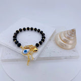 18k gold plated evil eye bracelets