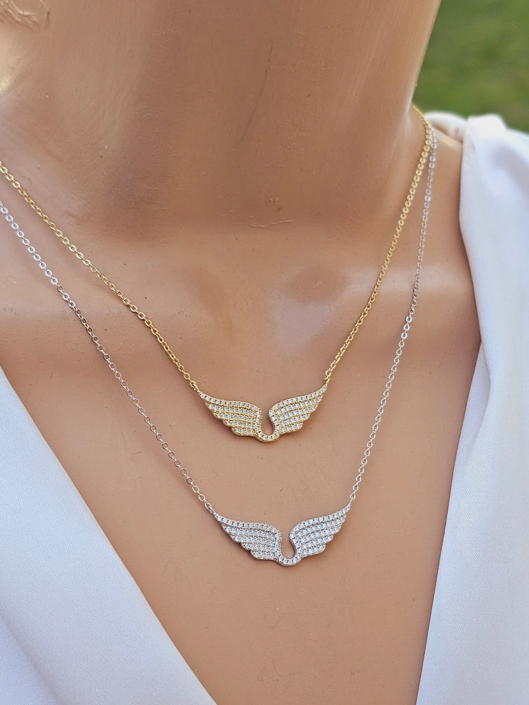 .925 Sterling silver wings necklaces