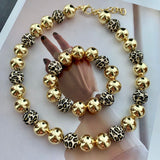 18k gold plated animal print necklaces