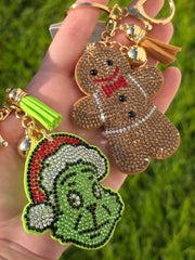 Fashion keychain with crystals