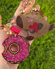 Fashion keychain with crystals