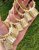 18k gold plated religious scapular bracelets