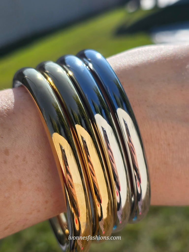 18k gold plated bangle bracelets