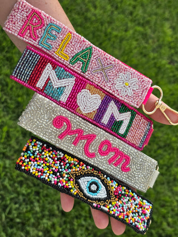 Fashion seed beads keychain