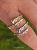 .925 sterling silver nail rings