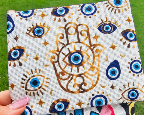 Fashion evil eye coin purse