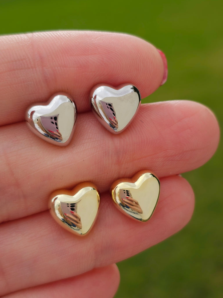 .925 sterling silver heart earrings