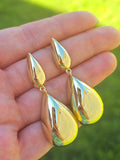 18k gold plated drop earrings
