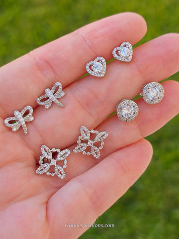 .925 Sterling silver stud earrings