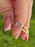 .925 sterling silver symbols rings