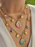 Stainless steel seashell necklaces