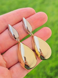 18k gold plated drop earrings