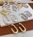 18k gold plated minimalist earrings