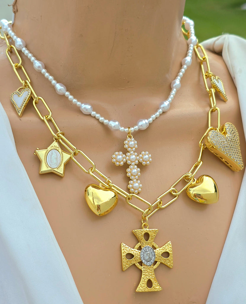 18k gold plated Cross necklaces