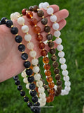18k gold plated Chunky acrylic beaded necklaces