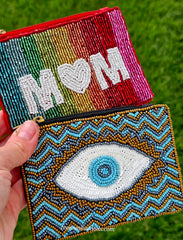Fashion seed beads wallet / coin purse