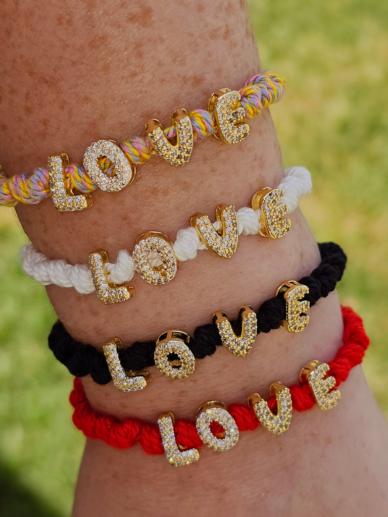 18k gold plated Love adjustable bracelets