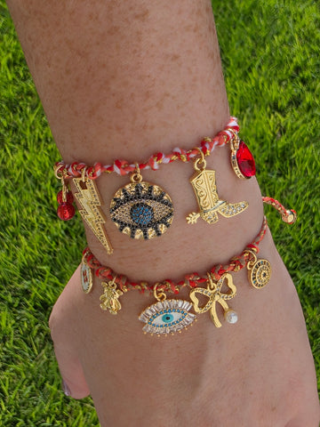 18k gold plated evil eye bracelets