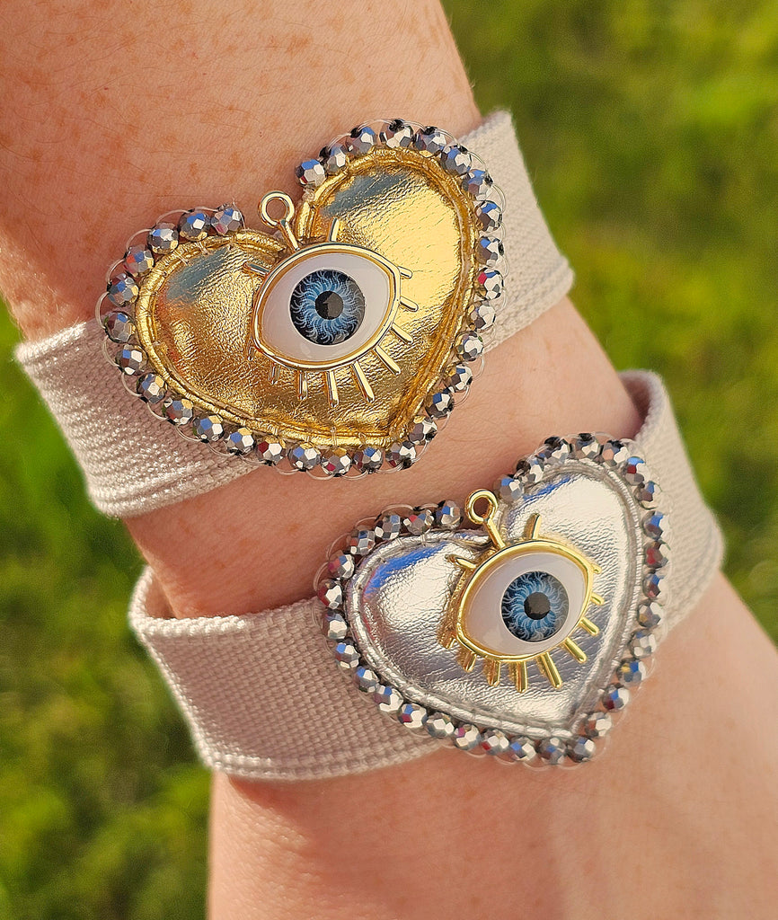 18k gold plated evil eye bracelets