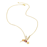 18k real gold plated bird necklaces
