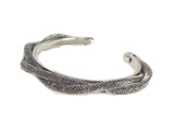 Rhodium Plated twisted fashion bracelet