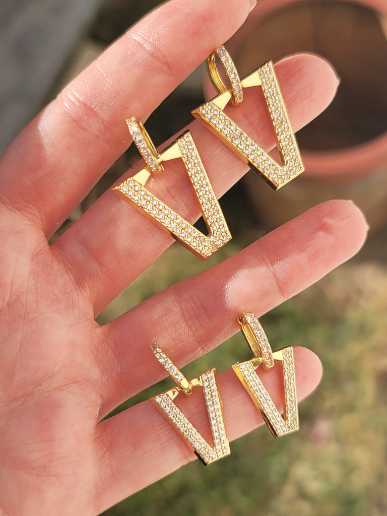 18k gold plated designer inspired earrings