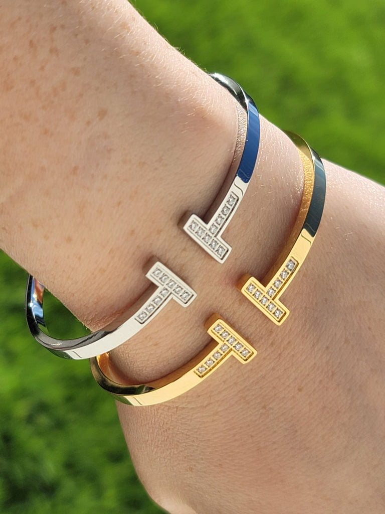 Stainless steel designer inspired bracelet