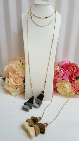 Fashion Long adjustable linked necklace