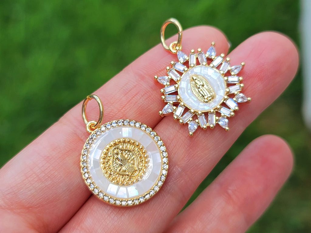18k real gold plated religious pendants