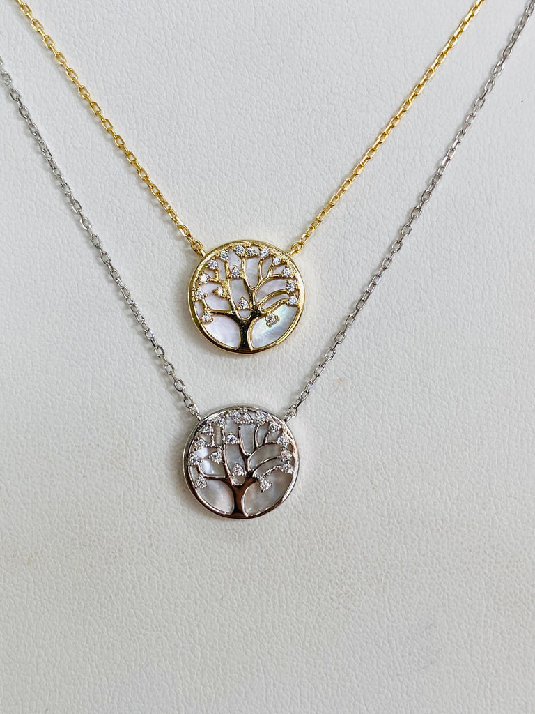 .925 Sterling Silver Tree Of Life Necklace