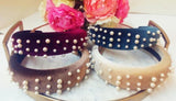 Fashion Velvet And Pearl Hair Band